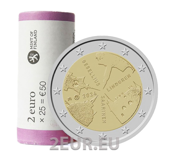 Finlandia 2 EUROS ROLLO 2024 - Arquitectura finlandesa por 165.00 € ✅