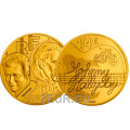 Francia 1/4 euro UNC 2020 - Johnny Hallyday - 60 años de recuerdos por 7.50 € ✅