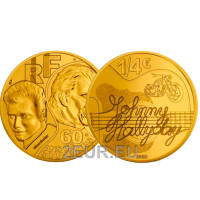 France 1/4 euro UNC 2020 - Johnny Hallyday - 60 Years of Memories France 1/4 euro UNC 2020 - Johnny Hallyday - 60 Years of Memories