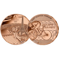 France 1/4 euro UNC 2022 - Paris 2024 Olympic Games - Sports Cycling France 1/4 euro UNC 2022 - Paris 2024 Olympic Games - Sports Cycling