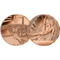 Francia 1/4 euro UNC 2023 - Juegos Olímpicos París 2024 - Deportes Gimnasia Artística por 7.50 € ✅
