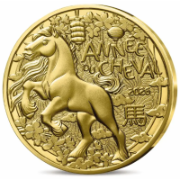 Francia 1/4 euro UNC 2026 - Calendario chino - Año del Caballo