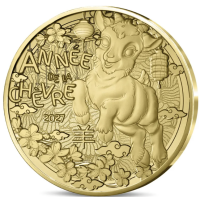 France 1/4 euro UNC 2027 - Chinese Calendar - Year of the Goat France 1/4 euro UNC 2027 - Chinese Calendar - Year of the Goat