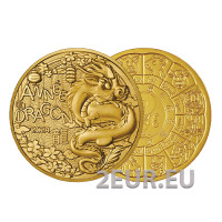 Francia 1/4 euro UNC 2024 - Calendario chino - Año del dragón