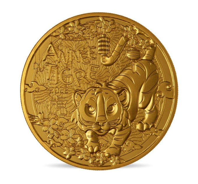 France 1/4 euro UNC 2022 - Chinese Calendar - Year of the Tiger for 7.00 € ✅
