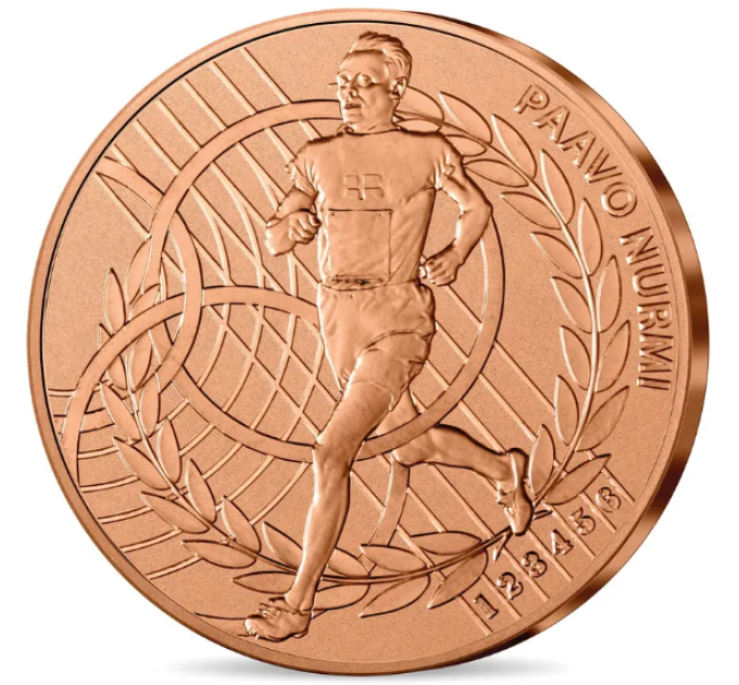 Francia 1/4 euro UNC 2024 - Juegos Olímpicos de París 1924 - Paavo Nurmi por 7.50 € ✅