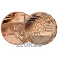 Francia 1/4 euro UNC 2024 - Juegos Olímpicos París 2024 - Atletismo paralímpico por 7.50 € ✅