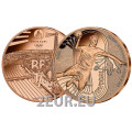 France 1/4 euro UNC 2024 - Paris 2024 Olympic Games - sports handball for 7.50 € ✅