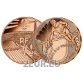 France 1/4 euro UNC 2024 - Paris 2024 Olympic Games - Sports pole vaulting for 7.50 € ✅