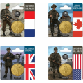 France 1/4 euro UNC 2024 - 80th Anniversary of D-DAY – Landing in Normandy for 30.00 € ✅