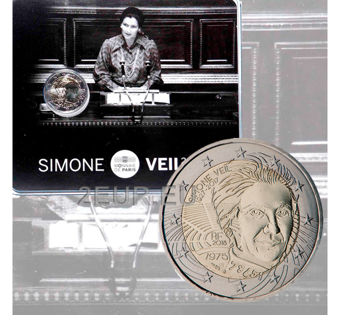 France 2 euro BU 2018 - Simone Veil for 45.00 € ✅