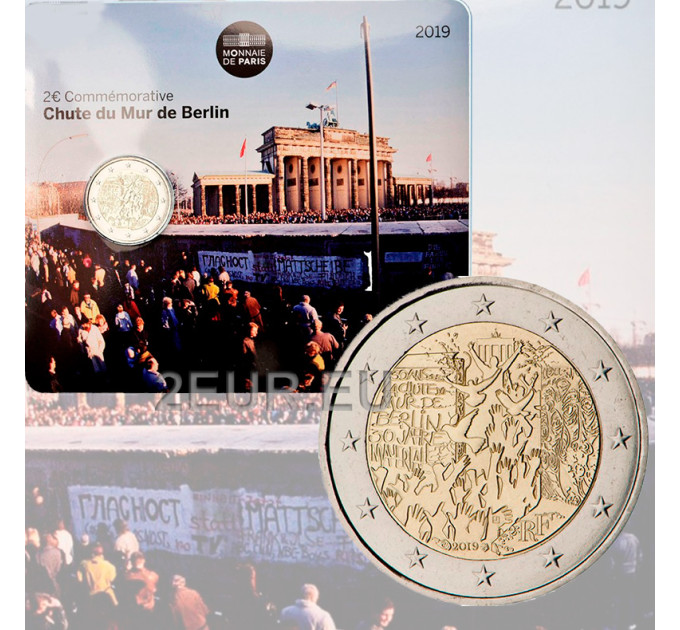 Francia 2 euros BU 2019 - A 30 años de la caída del muro de Berlín por 25.00 € ✅