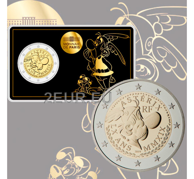Francia 2 euros BU 2019 - 60 años de Astérix - Astérix e Idefix por 65.00 € ✅