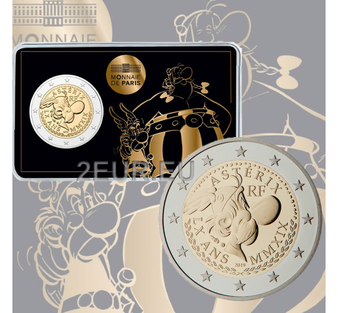 Francia 2 euros BU 2019 - 60 años de Astérix - Astérix y Obélix por 65.00 € ✅