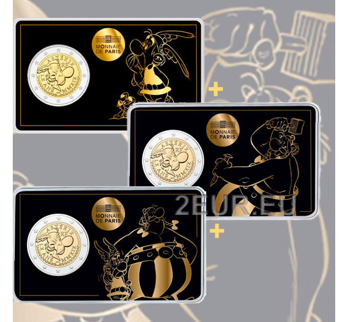 Francia 2 euros BU 2019 - 60 años de Astérix - Astérix, Obélix e Idefix por 180.00 € ✅