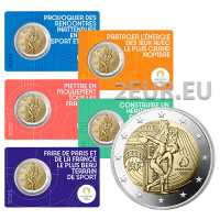 Francia 2 euros BU 2022 - Juegos Olímpicos de Verano París 2024 - La genio - 5 piezas