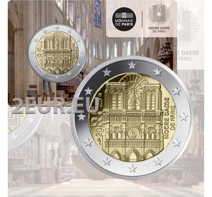 France 2 euro BU 2025 - Notre Dame for 42.00 € ✅