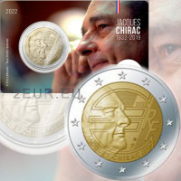 Francia 2 euros BU 2022 - Jacques Chirac