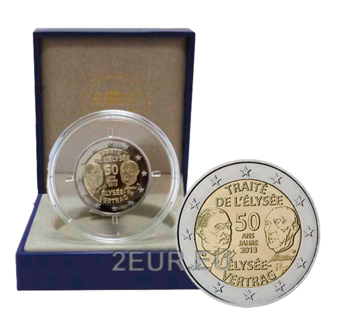 Francia 2 euros Proof 2013 - 50 años del Tratado del Eliseo por 100.00 € ✅
