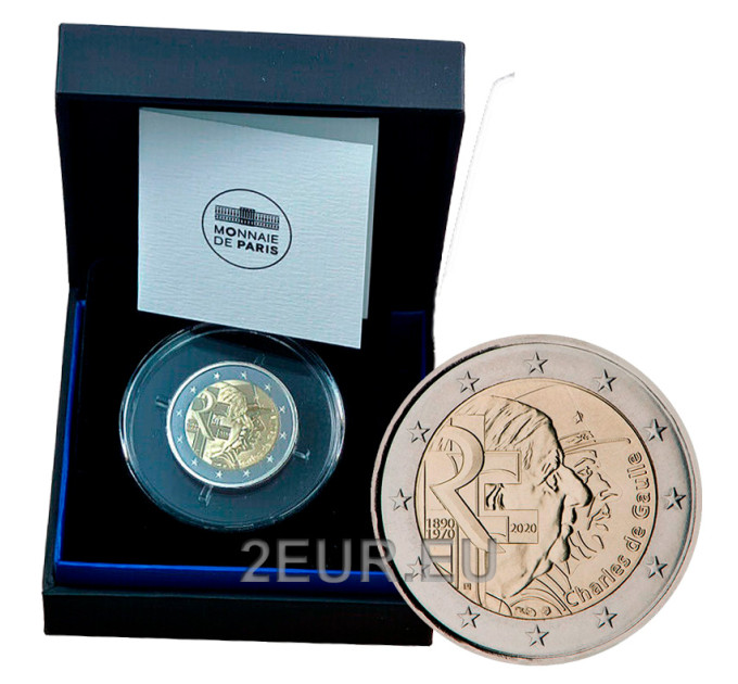 Francia 2 euros Proof 2020 - Charles de Gaulle por 59.00 € ✅