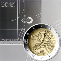 France 2 euro Proof 2021 - Summer Olympics Paris 2024 - Handover of the Olympic Flag