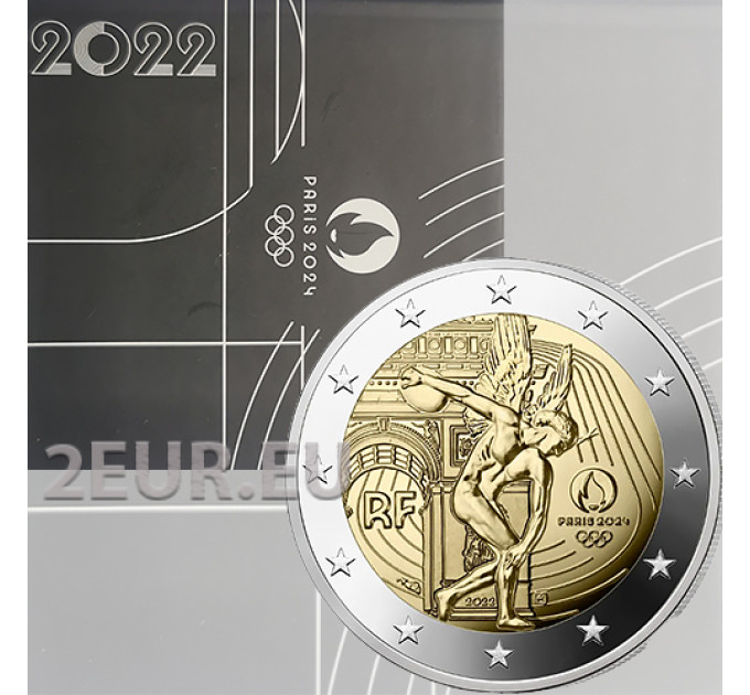 Francia 2 euros Proof 2022 - Juegos Olímpicos de París 2024 - El genio por 59.00 € ✅