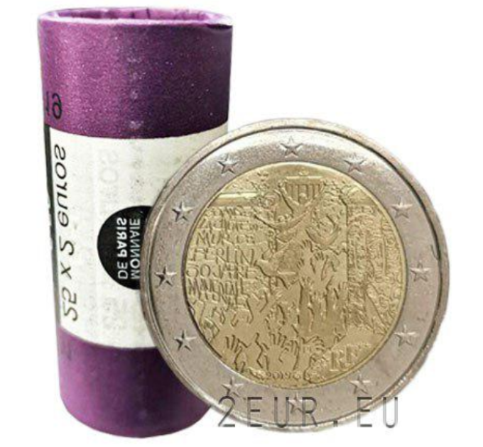 Francia 2 EUROS ROLLO 2019 - A 30 años de la caída del muro de Berlín por 85.00 € ✅