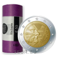 Francia 2 EUROS ROLLO 2022 - 20 años del euro - Jacques Chirac por 70.00 € ✅