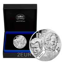 Francia 10 euros moneda de plata Proof 2020 - Johnny Hallyday - 60 años de recuerdos