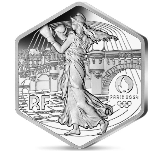 France 10 euro silver coin 2023 - 2024 Olympic Games in Paris - Hexagonal Sower for 17.00 € ✅