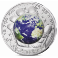 France 100 euro silver coin Proof 2025 - A Space Odyssey with Thomas Pesquet - Earth for 149.00 € ✅