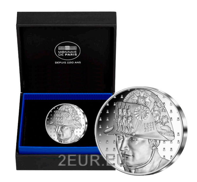 Francia 20 euros moneda de plata Proof 2021 - 200 Aniversario de la Muerte de Napoleón I. por 120.00 € ✅
