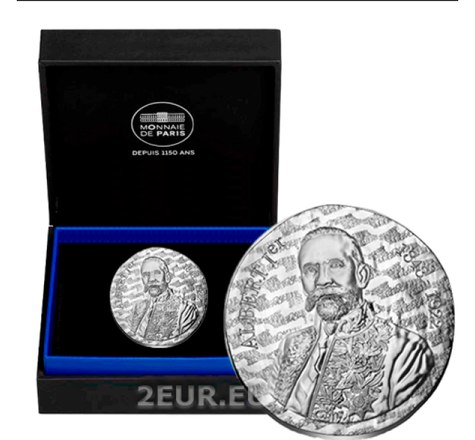 Francia 10 euros moneda de plata Proof 2022 - ALBERTO I DE MÓNACO por 95.00 € ✅