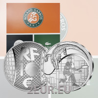 Francia 10 euros moneda de plata Proof 2023 - 90 años de Lacoste