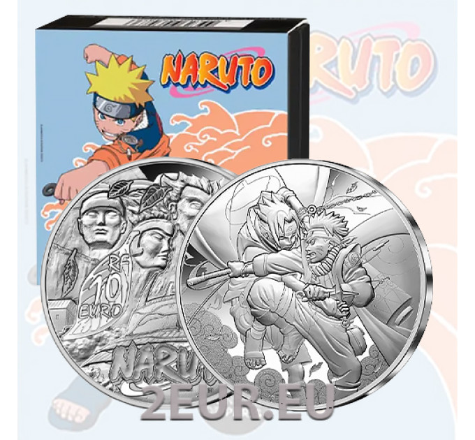 Francia 10 euros moneda de plata Proof 2023 - Naruto and Sasuke por 95.00 € ✅