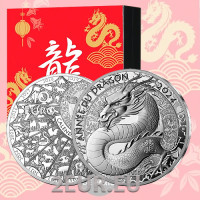 Francia 10 euros moneda de plata Proof 2024 - Año del dragón
