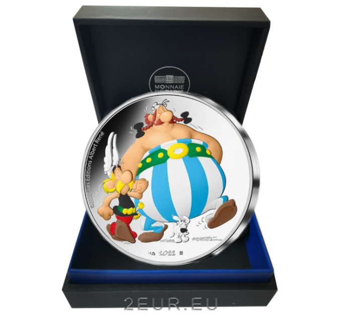 Francia 10 euros moneda de plata Proof 2022 - Astérix, Obélix e Idefix por 110.00 € ✅