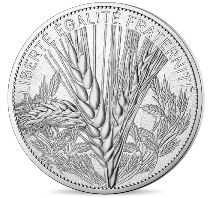 Francia 20 euros moneda de plata 2022 - Naturaleza de Francia - El trigo por 44.04 € ✅