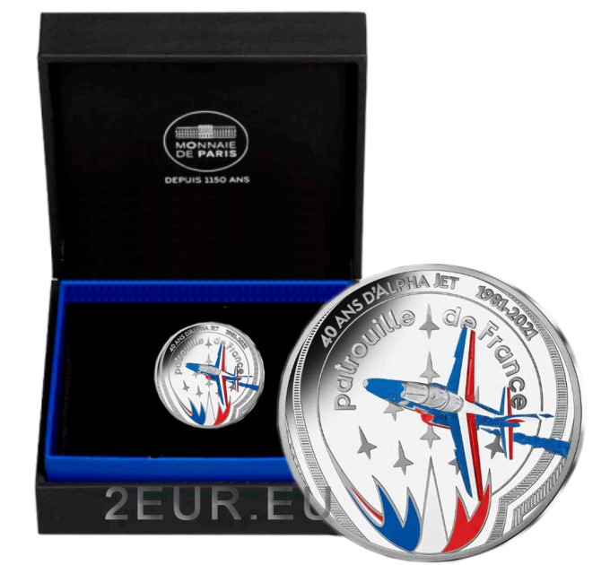 Francia 10 euros moneda de plata Proof 2021 - Alpha Jet por 105.00 € ✅