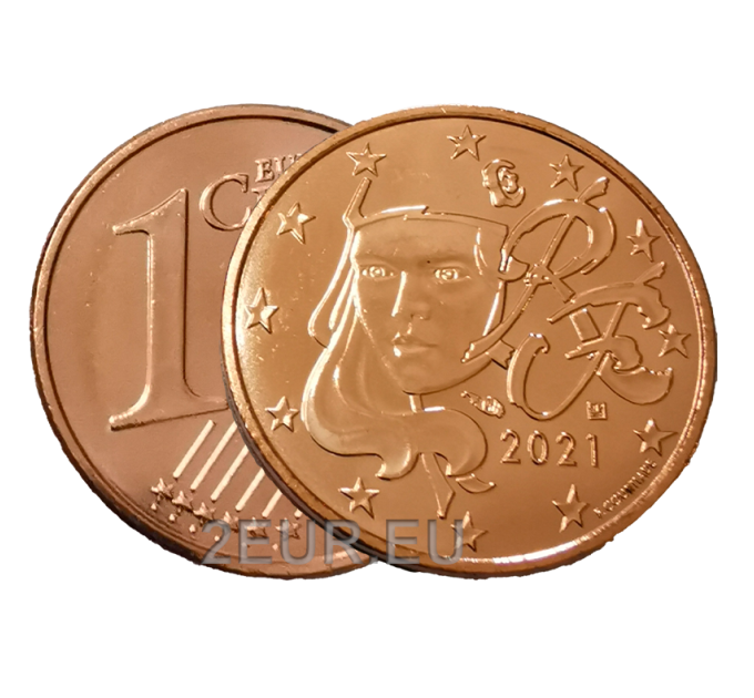 Francia 1 céntimo UNC 2021 por 0.50 € ✅