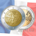 France 2 euro UNC 2022 - 20 Years of the Euro - Jacques Chirac for 4.00 € ✅