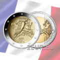 France 2 euro UNC 2021 - Summer Olympics Paris 2024 - Handover of the Olympic Flag for 10.00 € ✅
