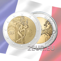 Francia 2 euros UNC 2022 - Juegos Olímpicos de Verano París 2024 - La genio