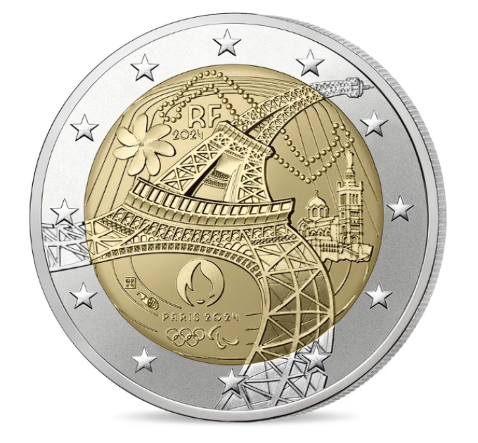 France 2 euro UNC 2024 - Olympic and Paralympic Games 2024 in Paris for 4.00 € ✅