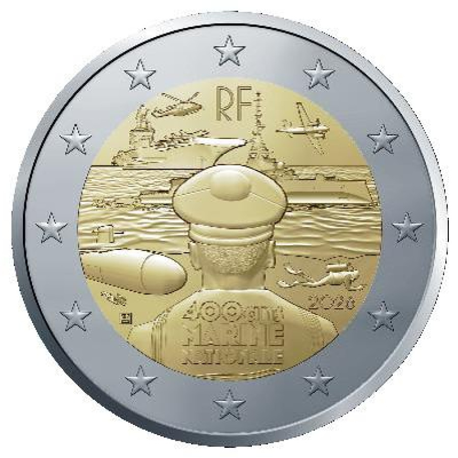 France 2 euro UNC 2026 - French Navy France 2 euro UNC 2026 - French Navy