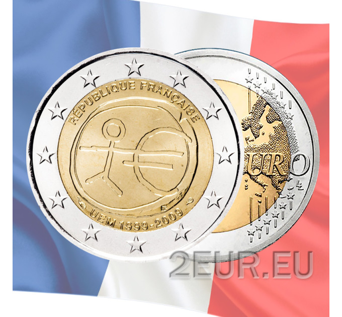 Francia 2 euros UNC 2009 - 10 años Euro - UEM por 9.90 € ✅