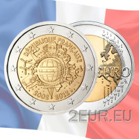 Francia 2 euros UNC 2012 - 10 años de efectivo en euros