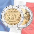 Francia 2 euros UNC 2013 - 50 años del Tratado del Eliseo por 6.50 € ✅