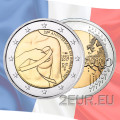 Francia 2 euros UNC 2017 - 25 Aniversario del Lazo Rosa - Lucha Contra el Cáncer de Mama por 5.00 € ✅