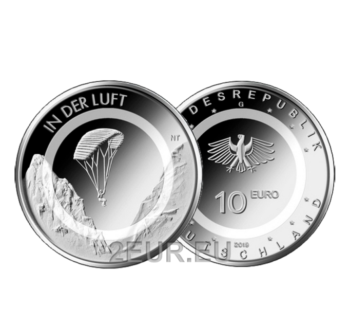 Germany 10 euro UNC 2019 - Air and Motion - Airborne for 15.00 € ✅